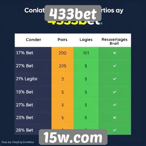 Comparação entre 433bet e concorrentes no mercado