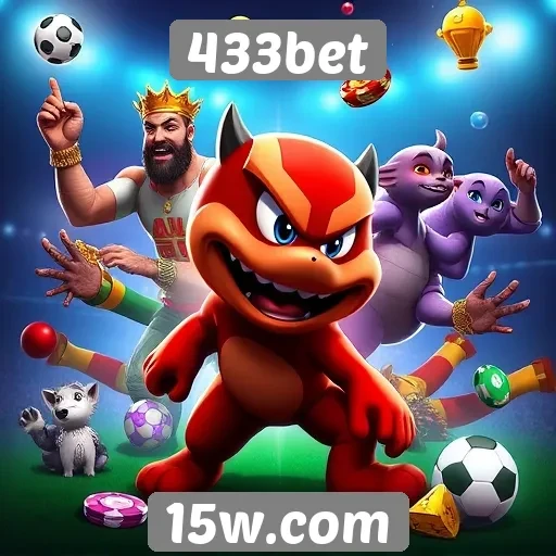 Variedade de jogos disponíveis na plataforma 433bet