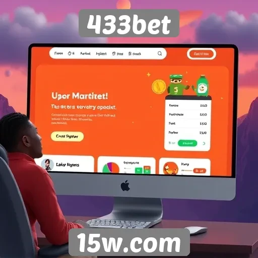 Interface e usabilidade do site 433bet